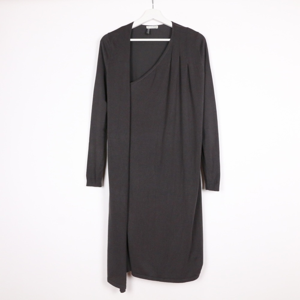 Hoss Asymmetrical Long Sleeve Dress